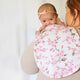 Cherry Blossom Organic Cotton Burp Cloth - Thumbnail 1