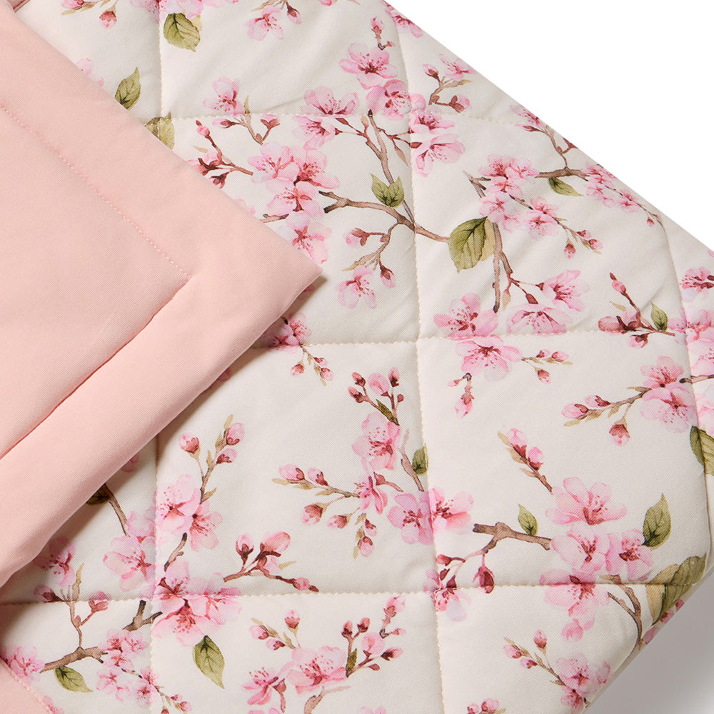 Cherry Blossom Organic Cotton Cot Comforter - View 6