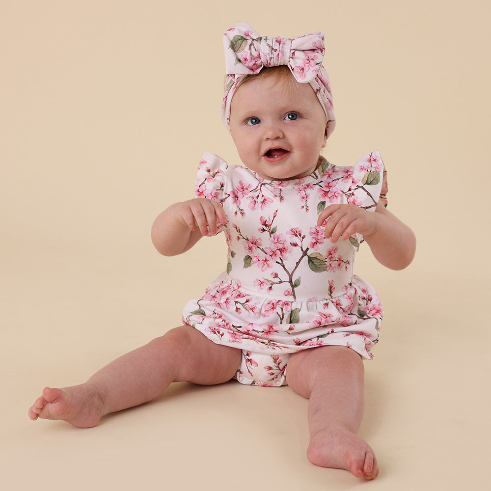 Cherry Blossom Short Sleeve Organic Dress - View 4