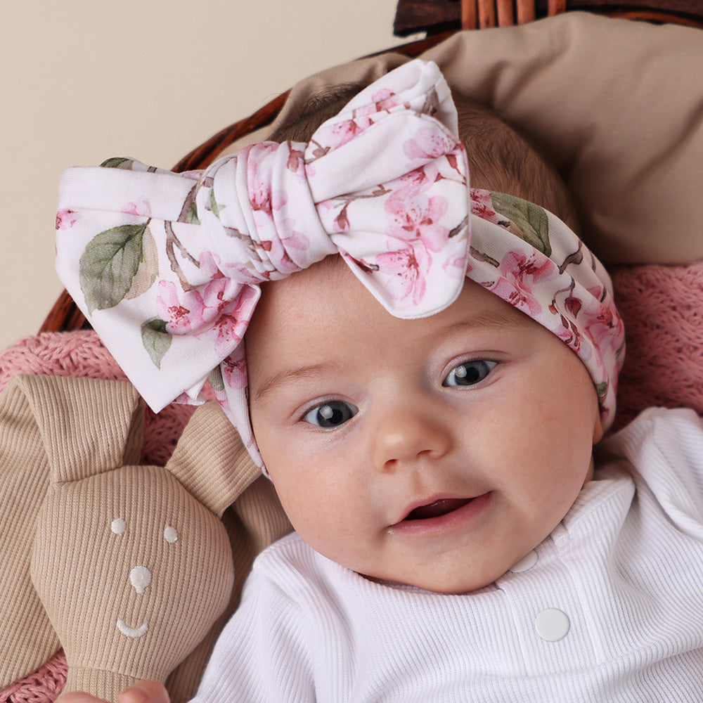 Cherry Blossom Organic Oversized Bow - View 4