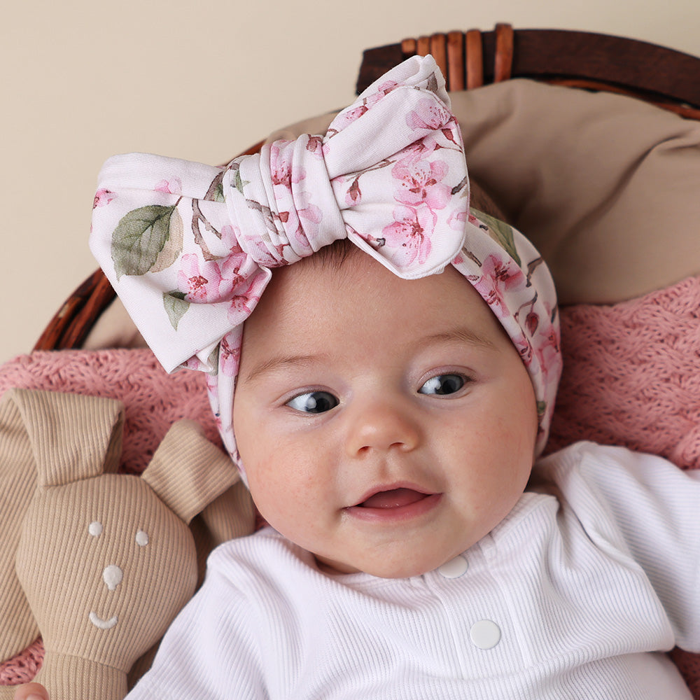 Cherry Blossom Organic Oversized Bow - View 7