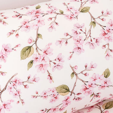 Cherry Blossom Organic Cotton Single Pillowcase | Snuggle Hunny