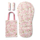 Bundle - Cherry Blossom Pram Liner & Strap Cover Set - Thumbnail 1