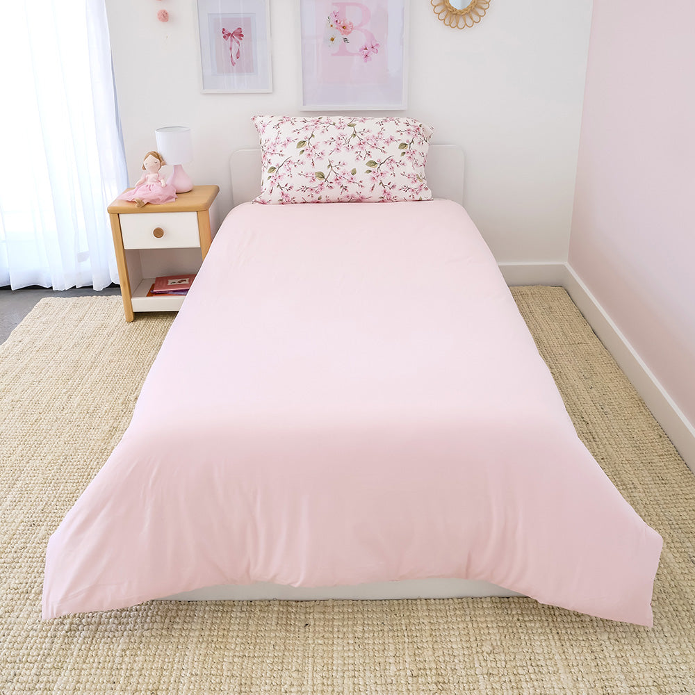 Cherry Blossom Organic Cotton Quilt Cover - View 5