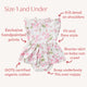 Cherry Blossom Short Sleeve Organic Dress - Thumbnail 4