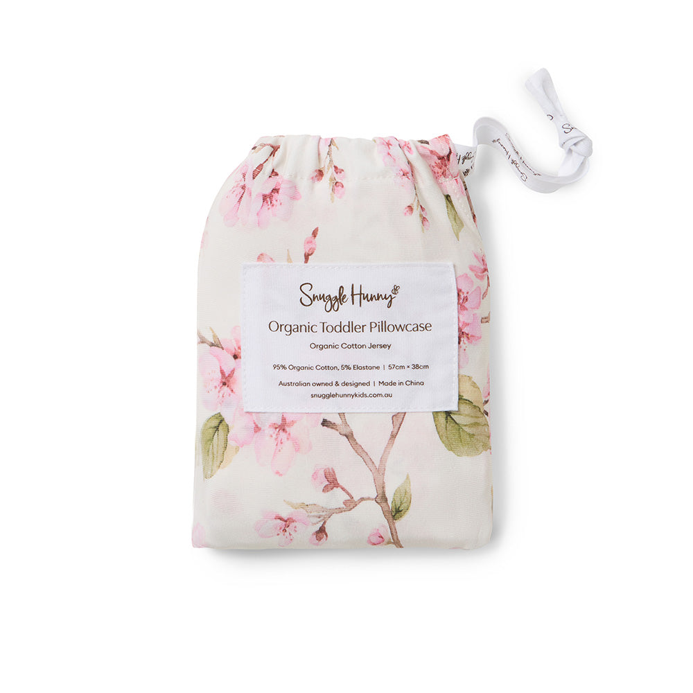 Cherry Blossom Organic Cotton Toddler Pillowcase - View 4