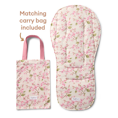 Cherry Blossom Universal Organic Pram Liner | Snuggle Hunny