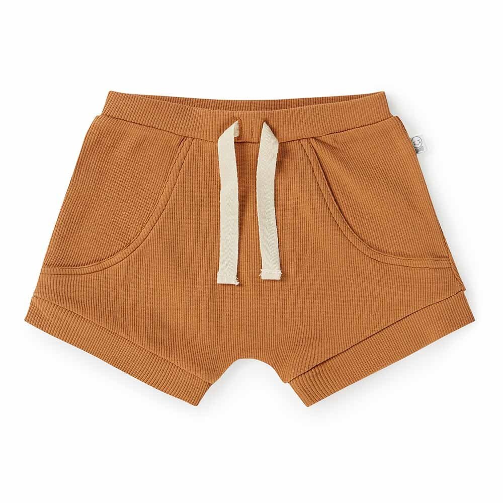Chestnut Organic Shorts-Snuggle Hunny