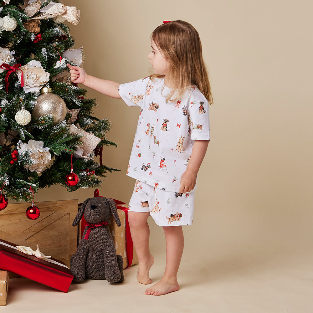 Christmas Pups Organic Kids PJ Set - View 11
