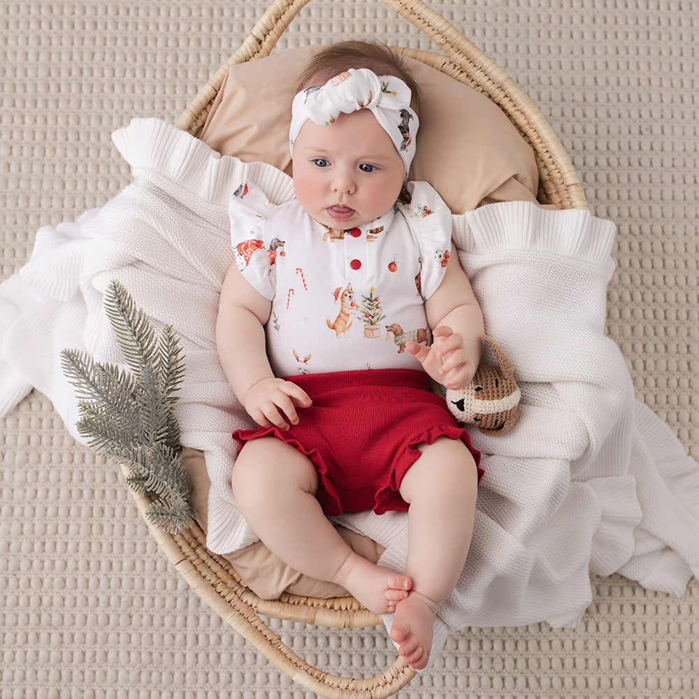 Red Organic Bloomers - View 3