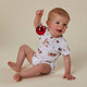 Christmas Pups Short Sleeve Organic Bodysuit - Thumbnail 2