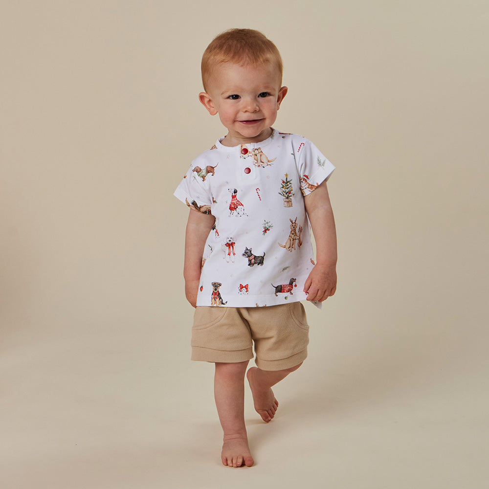 Christmas Pups Organic Short Sleeve Top - View 3
