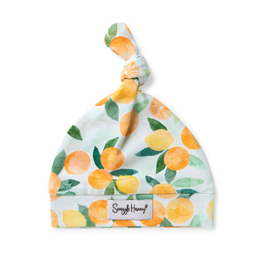 Citrus Squeeze Organic Knotted Beanie | Snuggle Hunny