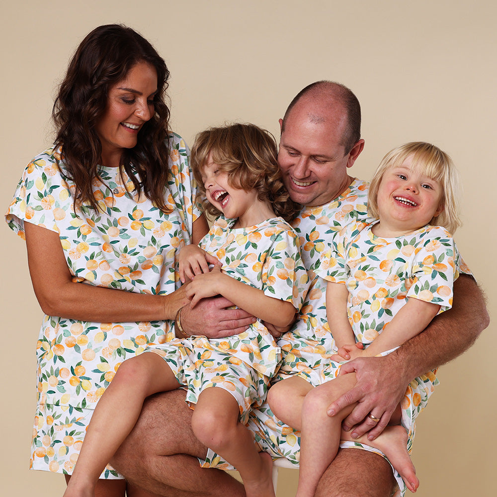 Citrus Squeeze Organic Kids PJ Set - View 9