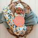 Citrus Squeeze Organic Jersey Wrap & Beanie Set - Thumbnail 5