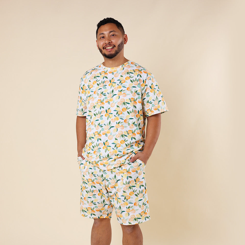 Citrus Squeeze Organic Mens PJ Set - View 1
