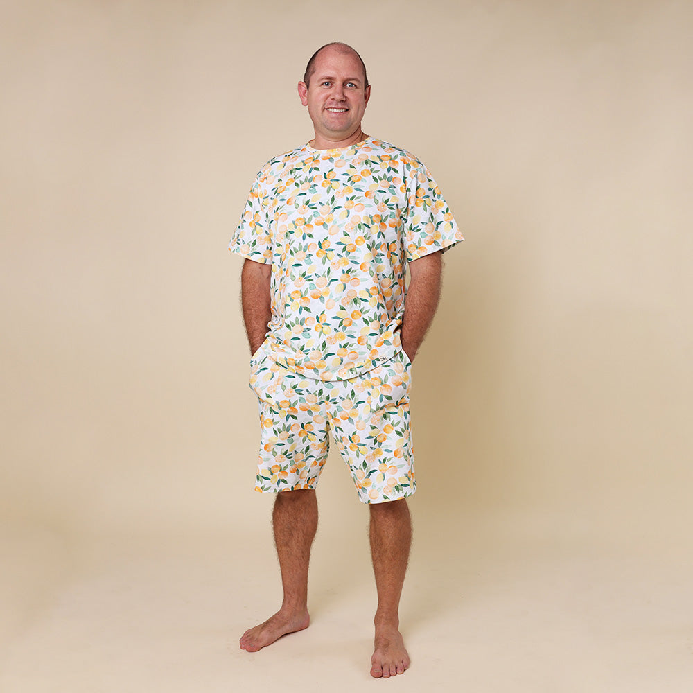 Citrus Squeeze Organic Mens PJ Set - View 8
