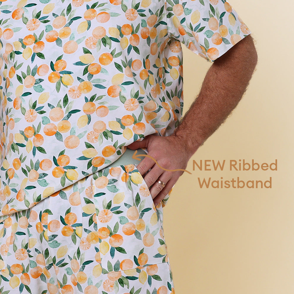 Citrus Squeeze Organic Mens PJ Set - View 3