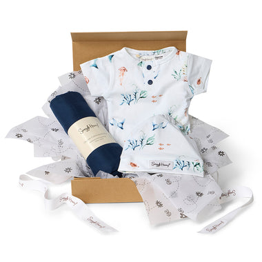 Classic Newborn Gift Hamper - Ocean | Snuggle Hunny