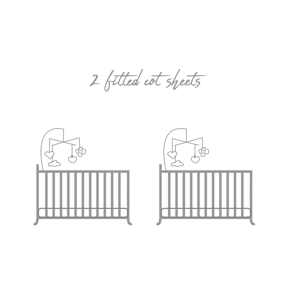 2 Pack Fitted Cot Sheets - View 2