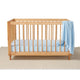 Baby Blue Organic Fitted Cot Sheet - Thumbnail 4