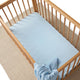 Baby Blue Organic Fitted Cot Sheet - Thumbnail 6
