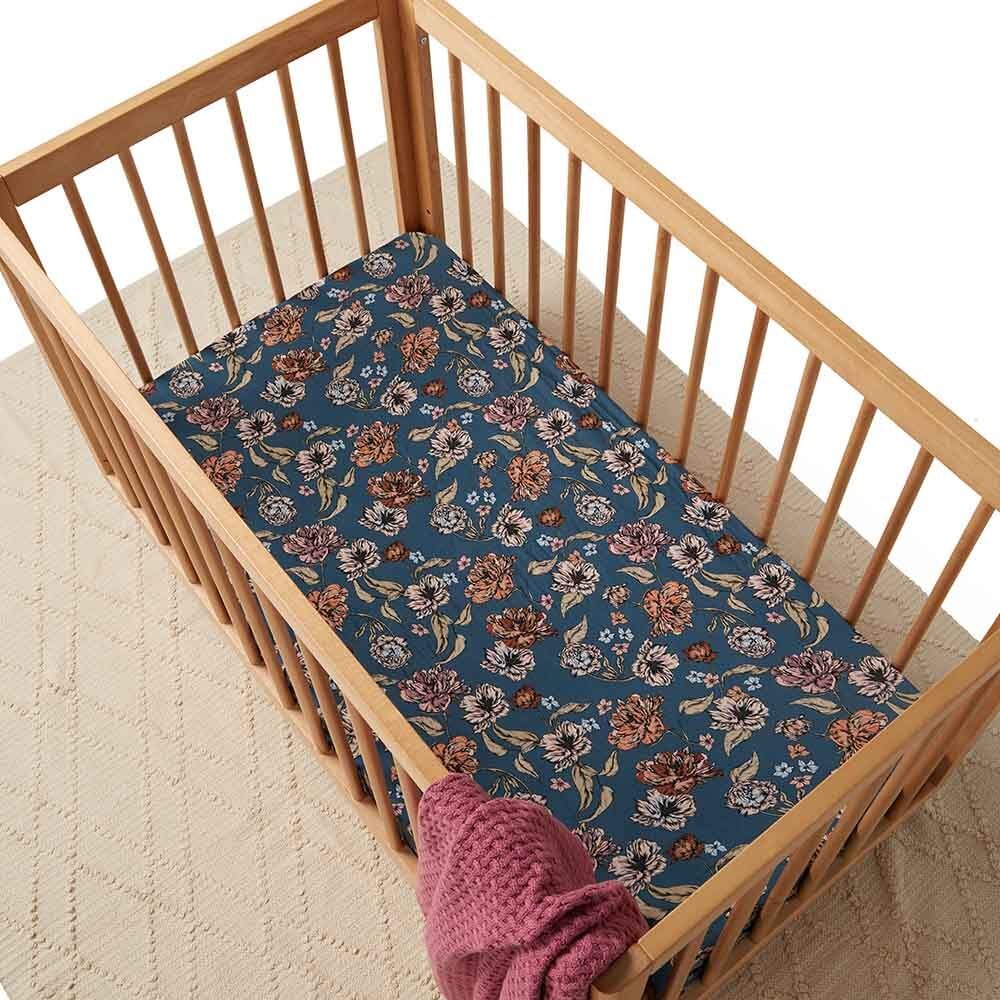Belle Organic Fitted Cot Sheet - View 3