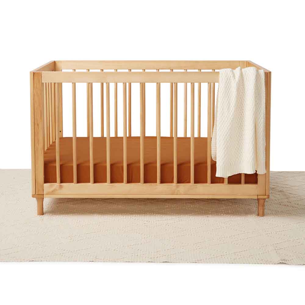 Bronze Organic Fitted Cot Sheet - View 4