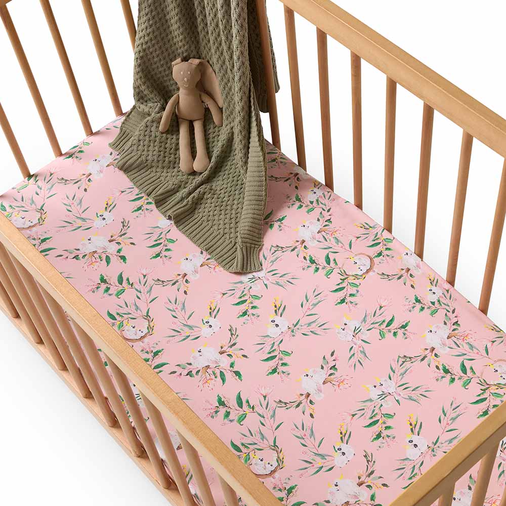Cockatoo Organic Fitted Cot Sheet - View 1
