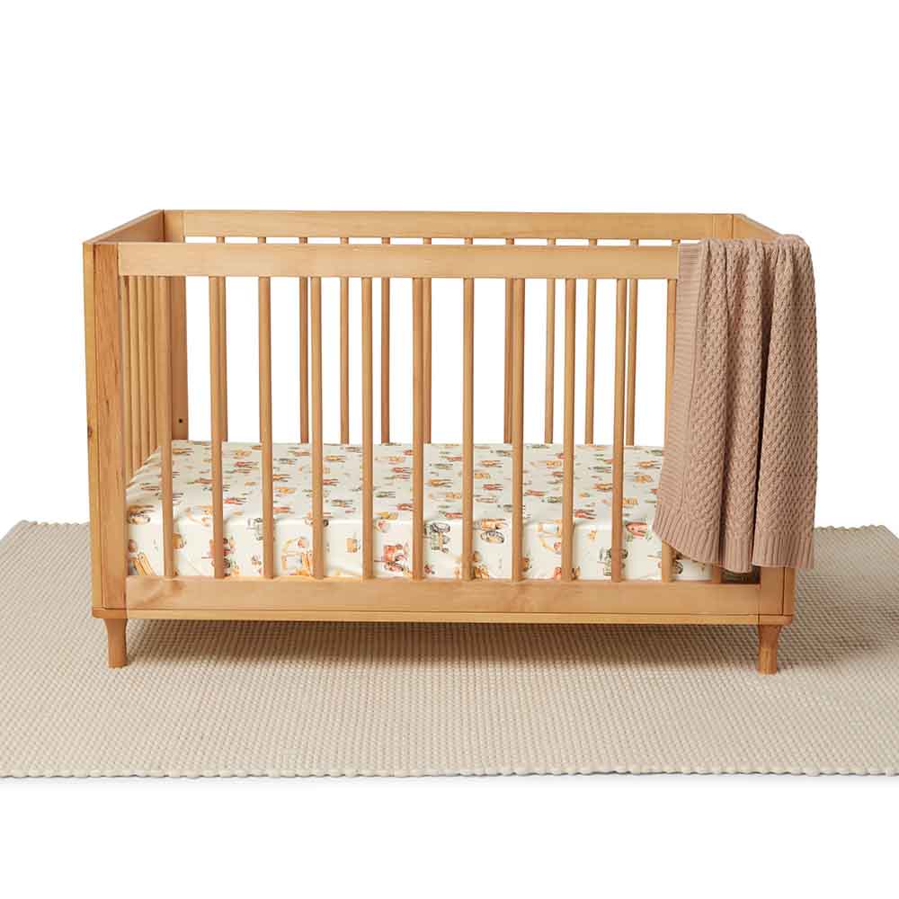 Diggers Organic Fitted Cot Sheet - View 5