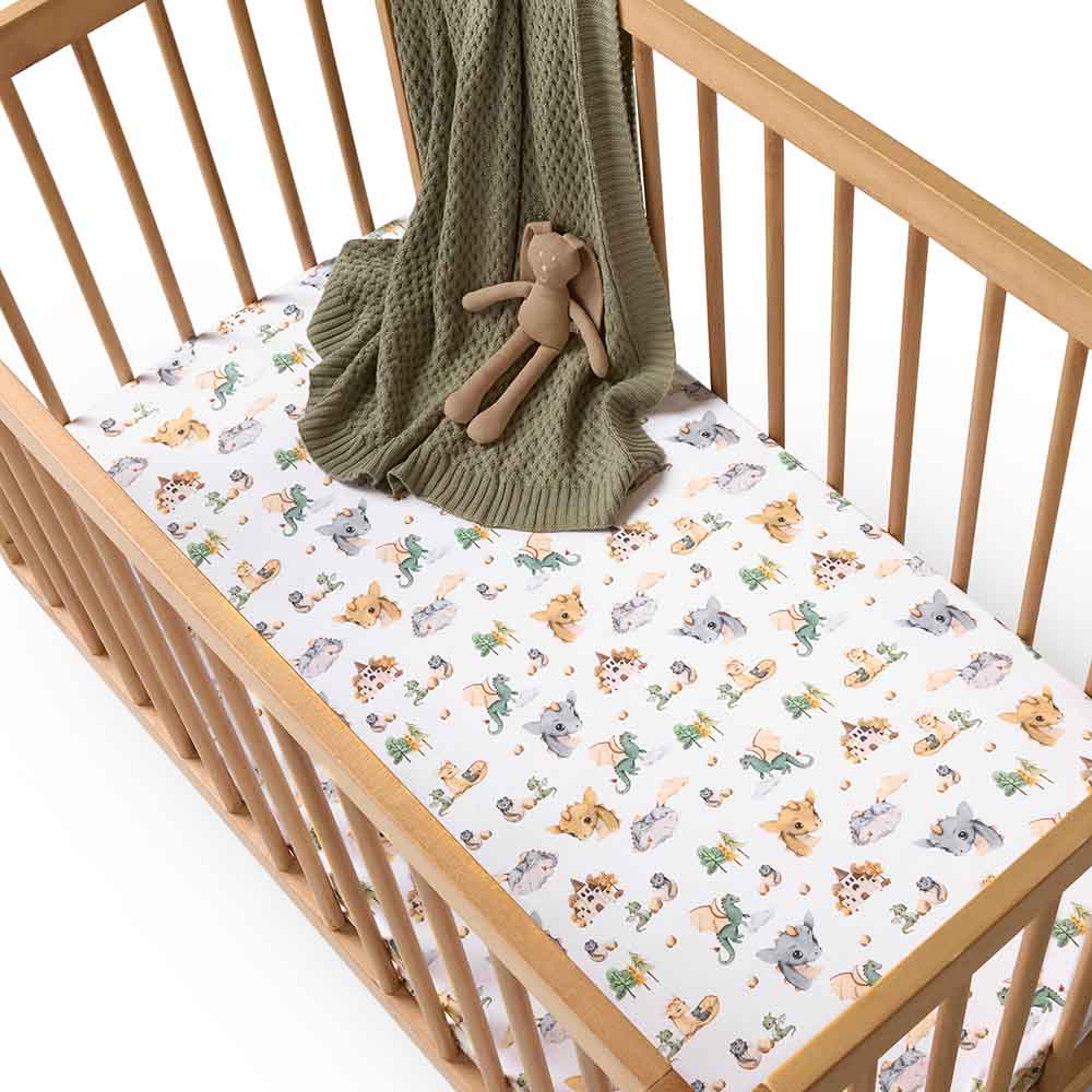 Dragon Organic Fitted Cot Sheet - View 1