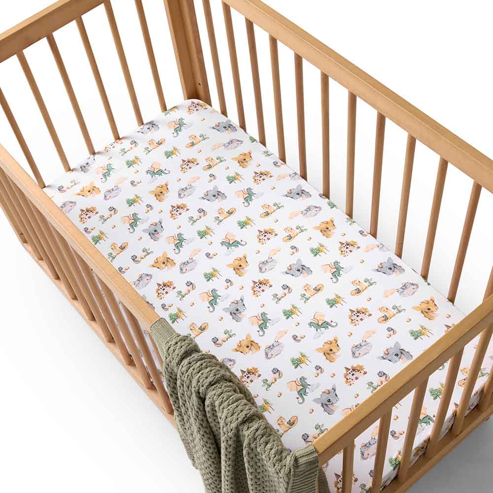 Dragon Organic Fitted Cot Sheet - View 4