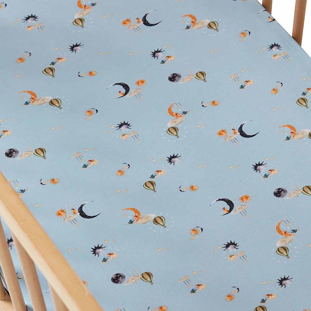 Dream Organic Fitted Baby Cot Sheet Snuggle Hunny