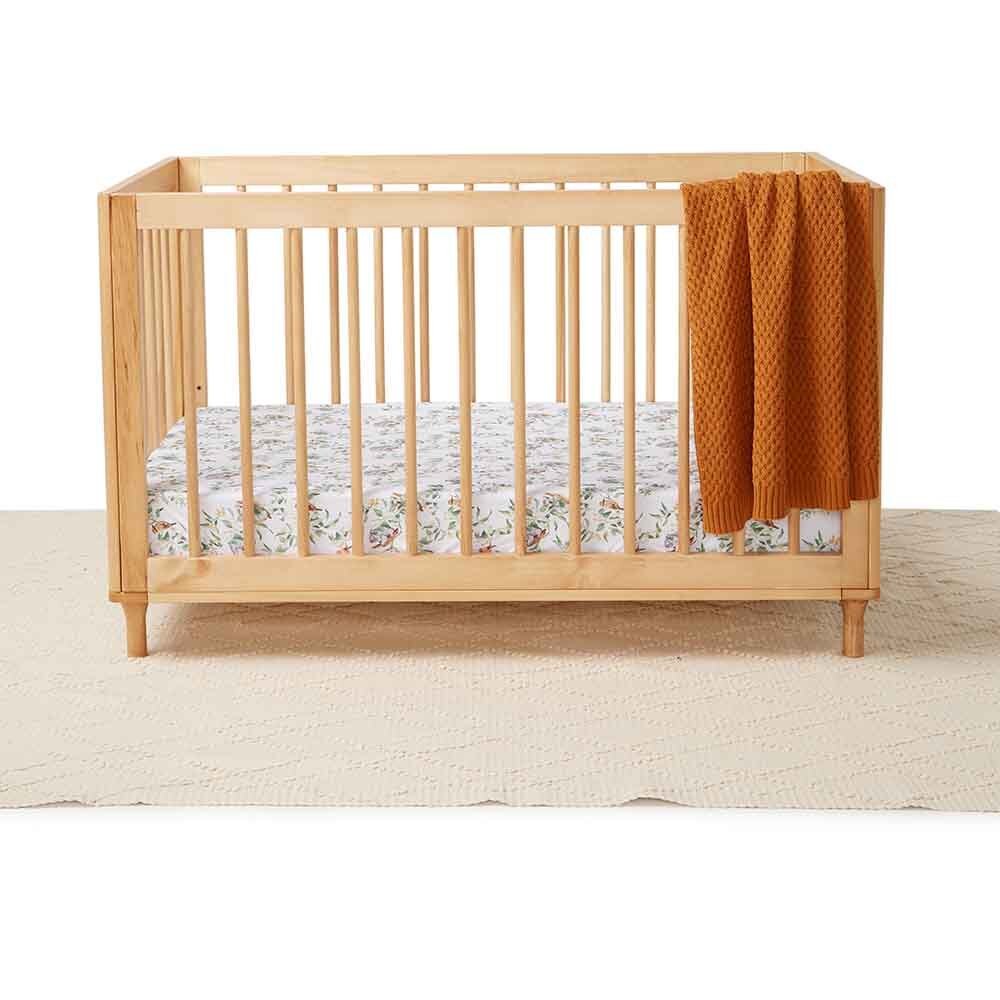 Eucalypt Fitted Cot Sheet - View 4