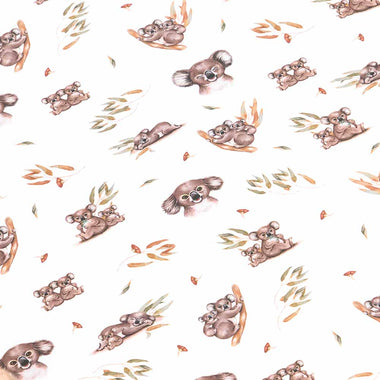 Koala Organic Fitted Cot Sheet-Snuggle Hunny