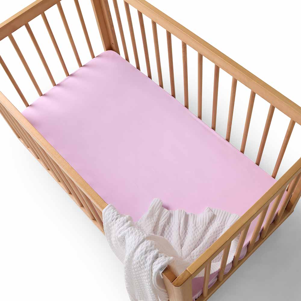 Lilac Organic Fitted Cot Sheet - View 4