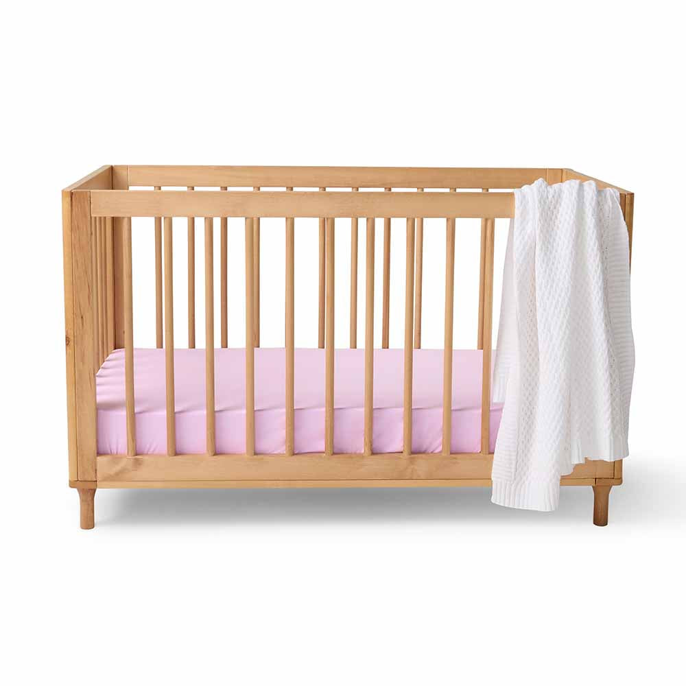 Lilac Organic Fitted Cot Sheet - View 5