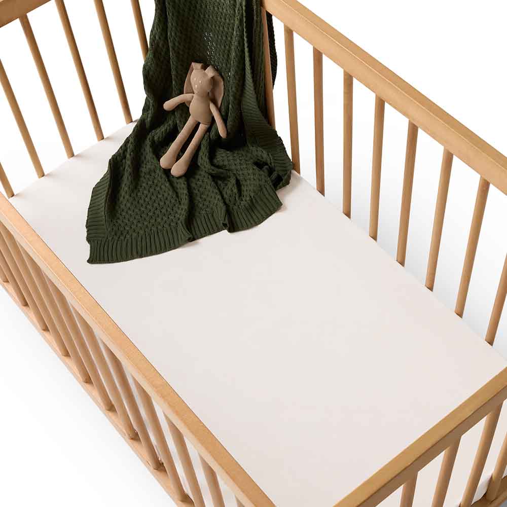 Milk Organic Fitted Cot Sheet | Snuggle Hunny