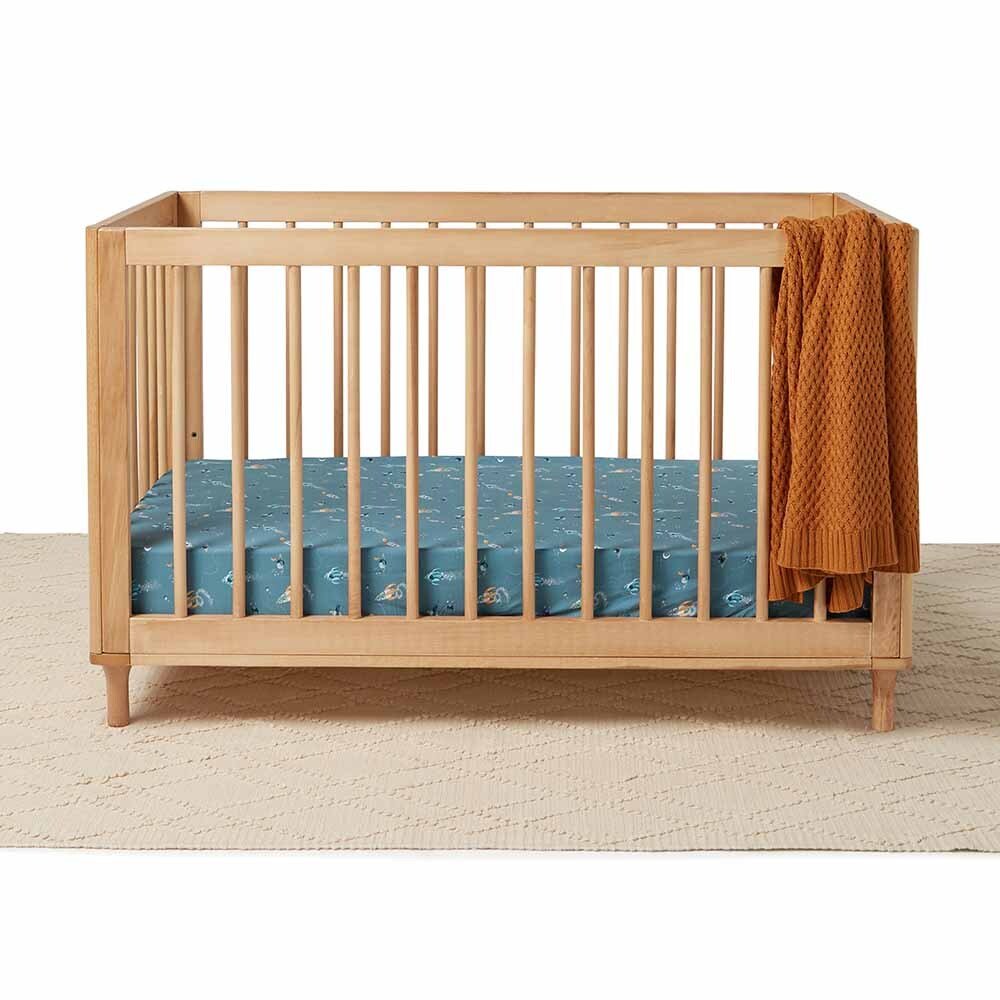 Rocket Organic Fitted Cot Sheet - View 4