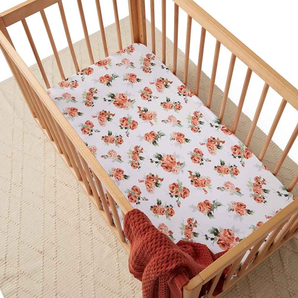 Rosebud Fitted Cot Sheet - View 3