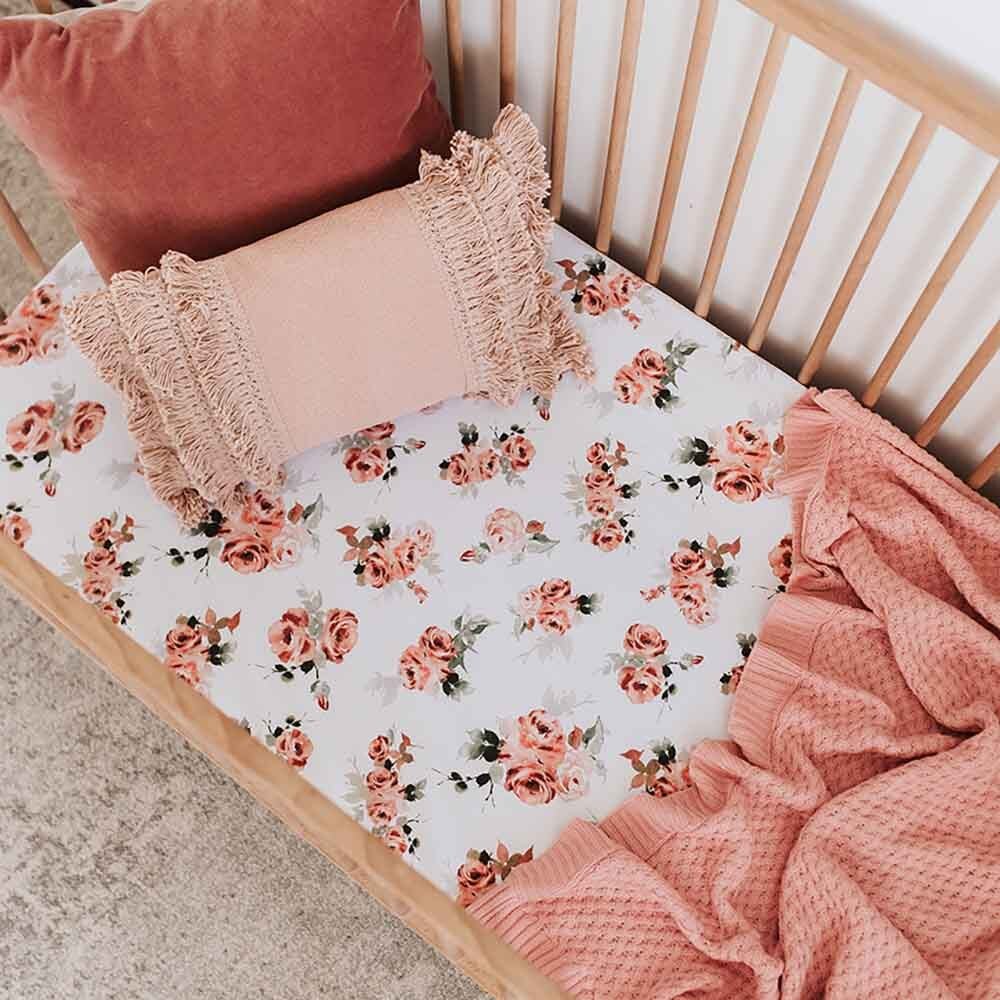 Floral 2024 cot sheets