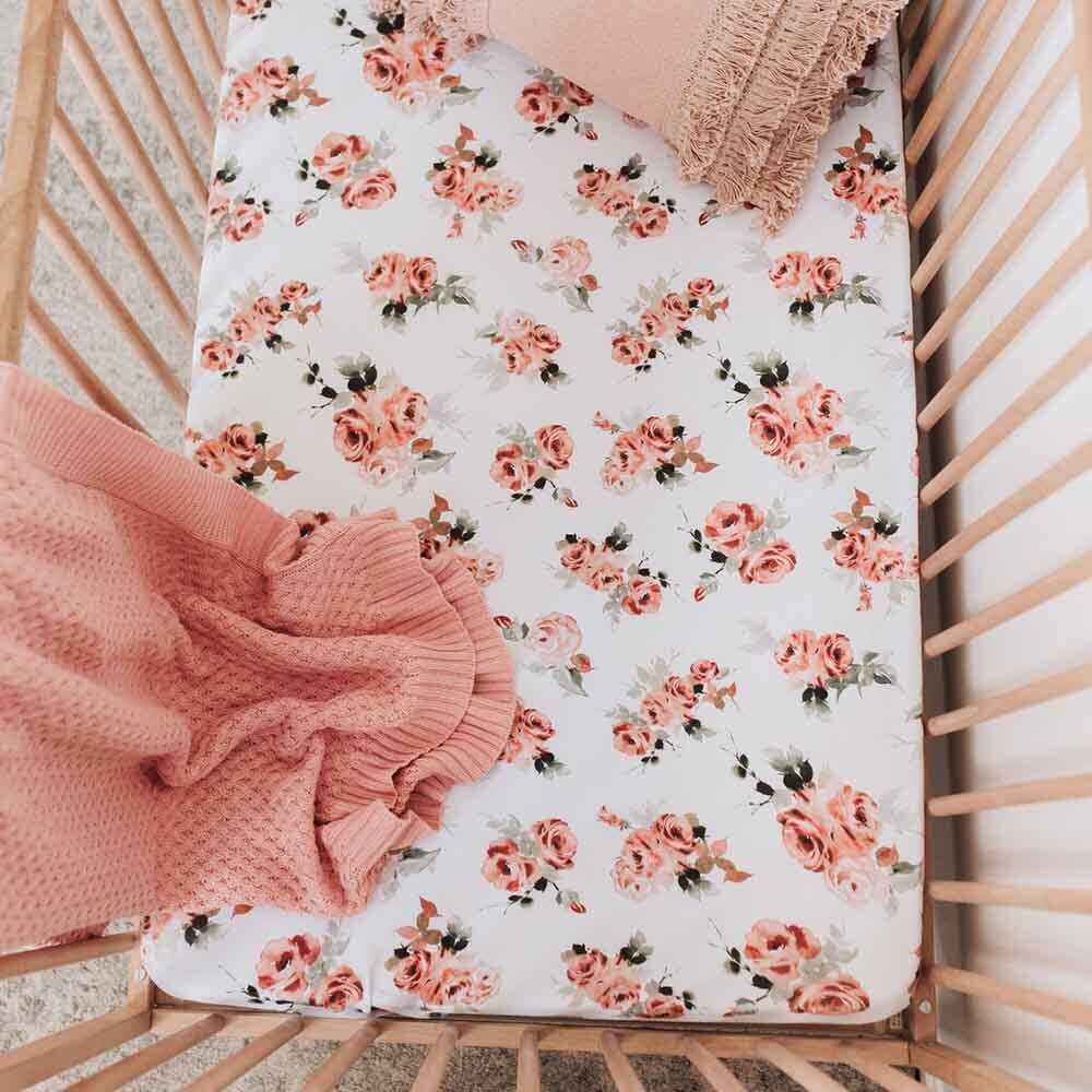 Rosebud Fitted Cot Sheet - View 8