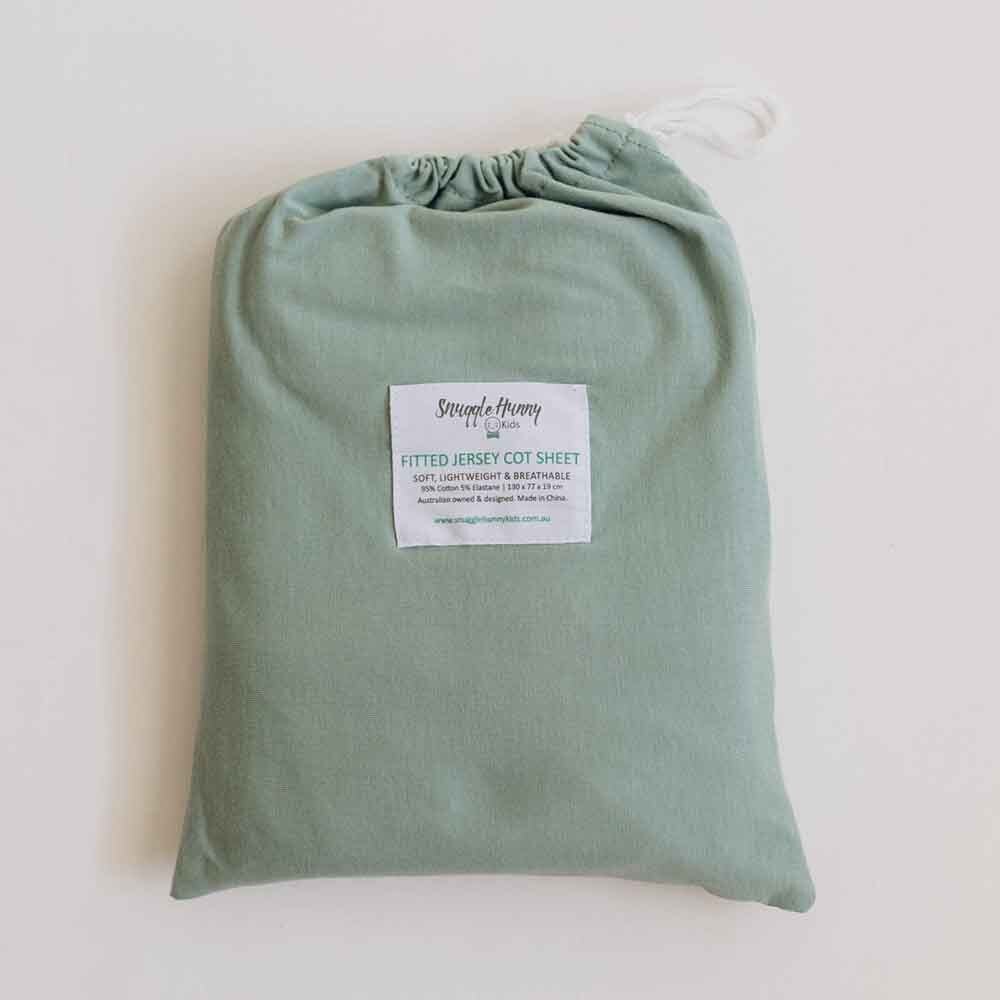Sage Fitted Cot Sheet - View 8