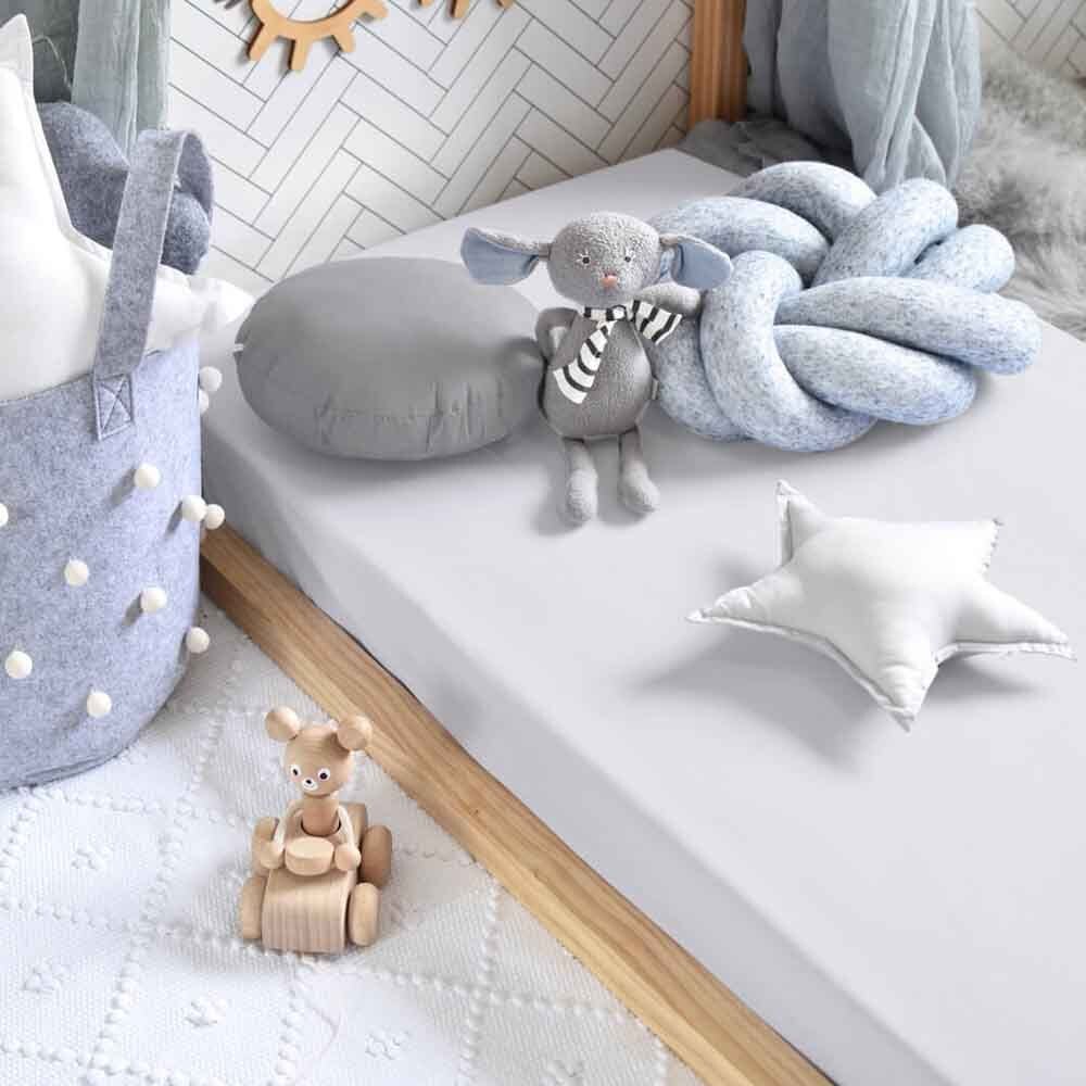 Grey cheap cot sheets