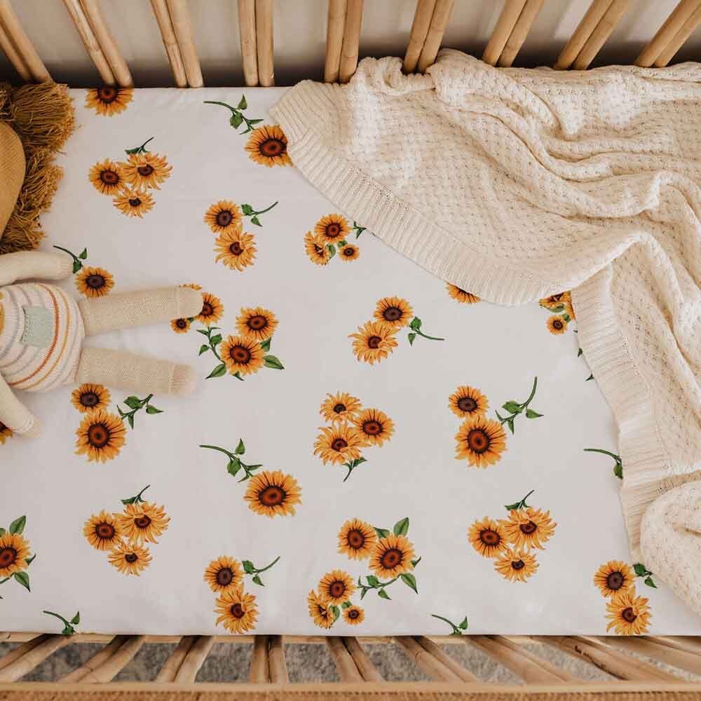 Sunflower Baby Bed Set Sunflower Crib Bedding, You Are My Sunshine
