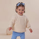 Cream Oversized Cotton Knit Jumper - Thumbnail 1