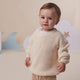 Cream Oversized Cotton Knit Jumper - Thumbnail 4