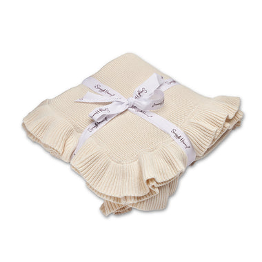 Ruffle Knit Organic Baby Blanket | Snuggle Hunny