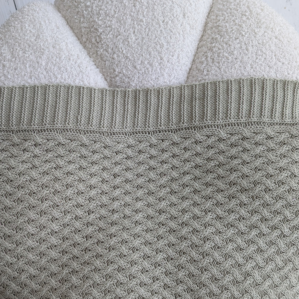 Dewkist Diamond Knit Organic Baby Blanket - View 6