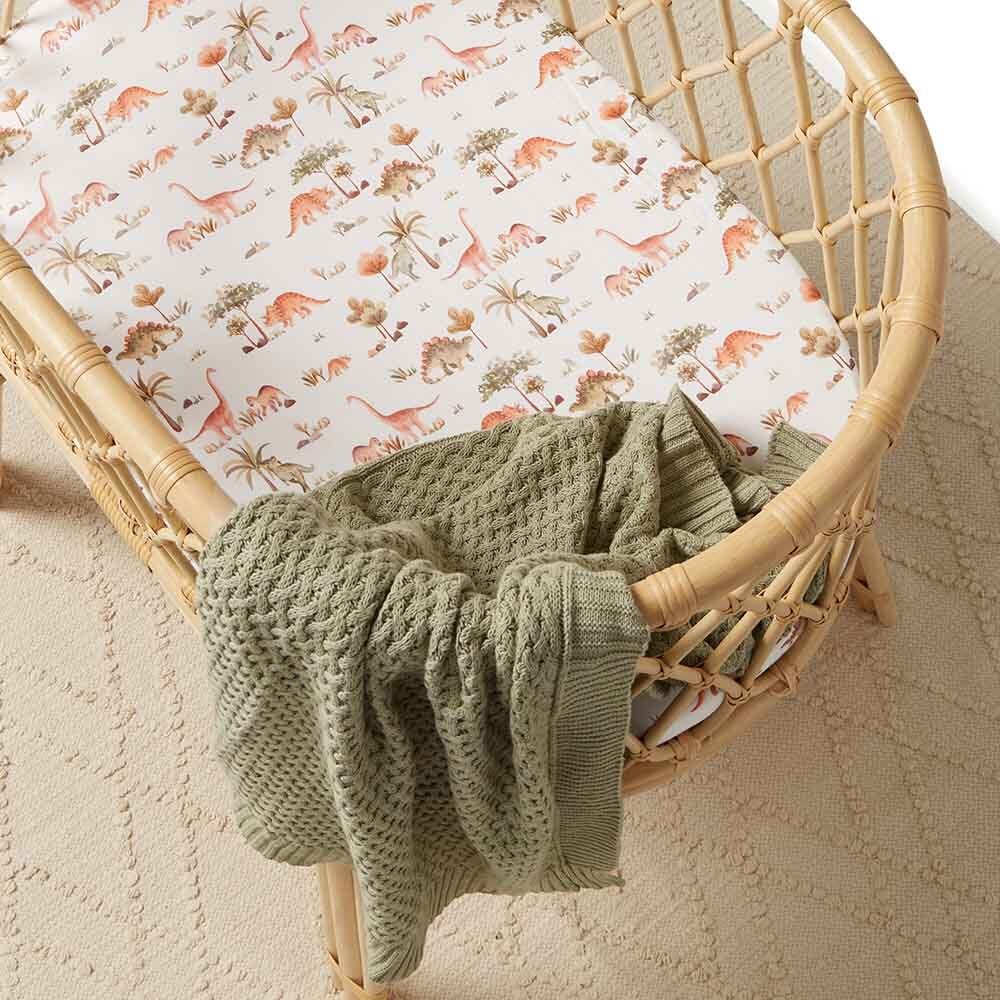 Dewkist Diamond Knit Organic Baby Blanket - View 1
